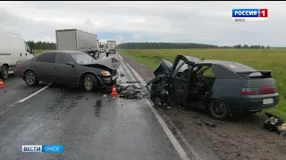 Сразу несколько крупных ДТП произошло в Омске