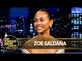 Zoe Saldana Initially Turned Down Her Role in Taylor Sheridan s Lioness The Tonight Show