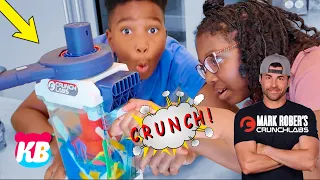 What Will You CRUNCH?! 😱 The Ultimate Crunchinator Challenge ft. CrunchLabs by Mark Rober