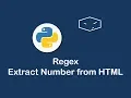 regex extract number from html in python