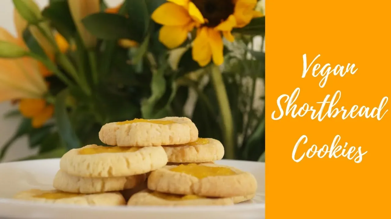 Mango Shortbread Cookies   Easy Vegan Recipe