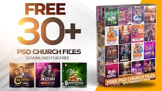 PSD DOWNLOAD FREE 30 CHURCH FILES - PHOTOSHOP FREE CHURCH FILES