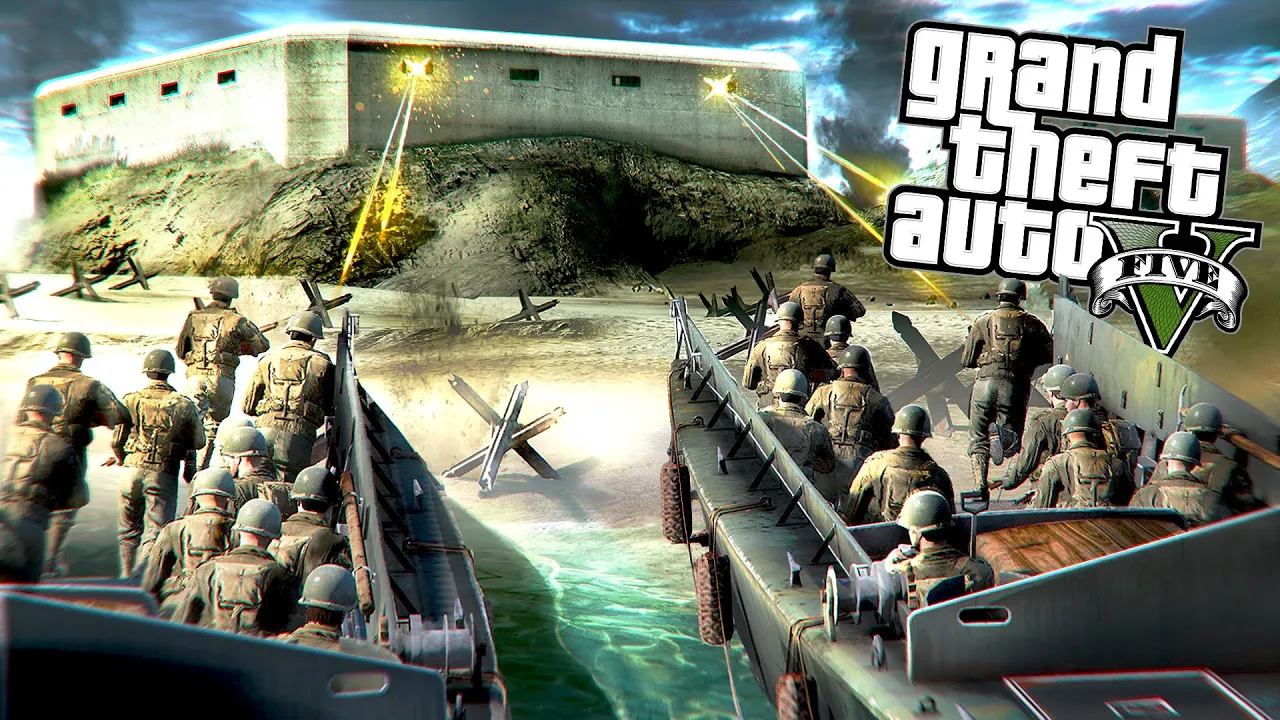 BIGGEST D-DAY LANDING in GTA 5 RP!