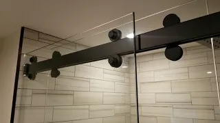 Sliding Shower Door ACTUALLY FRAMELESS