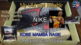 NIKE Kobe Mamba Rage Basketball Shoes Unboxing Quick Review