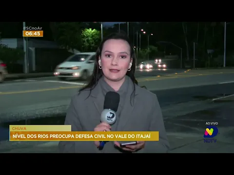 Nível dos rios preocupa a Defesa Civil na região do Vale do Itajaí