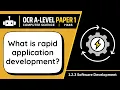 Rapid Application Development RAD 2 3 OCR A-Level Computer Science