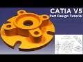 CATIA V5 Practice for beginners - CATIA V5 Part Design Tutorial