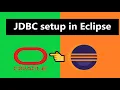 How to connect to Oracle database in java using Eclipse IDE JDBC Setup for Oracle in eclipse
