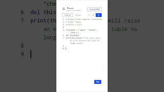 Delete a tuple