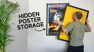 The Ultimate Movie Poster Frame Fits 2 Sizes with Hidden Storage