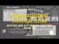 IB Bio IA Statistical Toolkit Use of Excel Mean SD R-squared Error Bars ANOVA Tukey