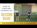 How To Position Yourself At 2nd Base For Different Hitters Scenarios