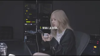 ROSÉ Viva La Vida Coldplay Live Studio Cover 