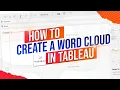 How to Create a Word Cloud in Tableau