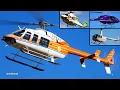 Various Helicopters - Bell 407 Robinson R44 Bell 505 Jet Ranger X Leonardo AW139 etc