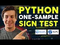 How to Perform a One-Sample Sign Test in Python for Non-Parametric Analysis