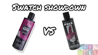 Swatch Showdown Strawberry Leopard Merlot vs Arctic Fox Ritual