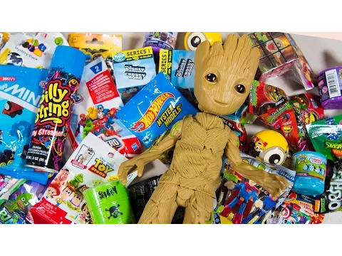 Download MP3 HUGE Baby Groot Surprise Toy Opening Guardians of the Galaxy Toys for Boys Superhero Kinder Playtime