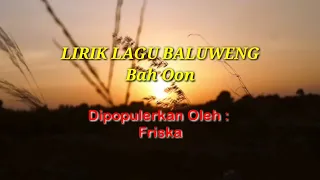 Download BALUWENG - OON.B | # LIRIK LAGU  # COVER POP SUNDA # Friska Putri MP3