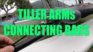 Catamaran Tiller Arm and Connecting Bar systems