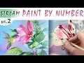 Paint by number DIMENSIONS Hibiscus Hummingbird 2 Part EASY way to create your own masterpiece