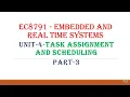 EC8791 - Unit4-TASK ASSIGNMENT AND SCHEDULING