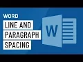 Word Line and Paragraph Spacing