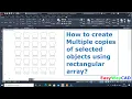 How to create Multiple Copies of Selected object using Rectangular array