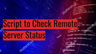 Linux Bash Shell Script to check Remote server