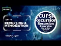 Recursion Memoization Theory Coding Telusko Tutorials with Sanju