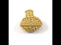Avon Flower Basket Gold Tone Brooch Pin