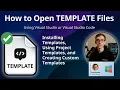 How to Use TEMPLATE Files Visual Studio Project Template Guide