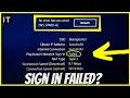 HOW TO FIX PLAYSTATION NETWORK SIGN IN FAILED Easy Method PS4 ERROR WS - 37400-4