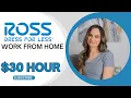 Ross Paying 21 To 30 Hour To Work From Home Monitoring HR Inboxes Background Checks USA Only