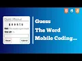 Word Scramble Game in Using Js