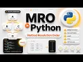 MRO in Python Explained with Multiple Inheritance Diamond Problem Python Advanced Concept