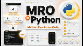 MRO in Python Explained with Multiple Inheritance Diamond Problem Python Advanced Concept