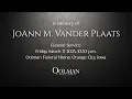 JoAnn Vander Plaats Funeral Service