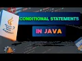 Conditional Statements in Java if else if ternary switch