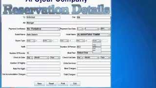 Hotel Reservation System Java Desktop Application Develope