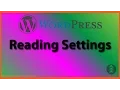 WordPress Reading Settings
