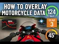Lagu Motorcycle Telemetry data on top of video FULL Tutorial (ECU sensors included)