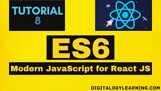 ES6 Modern JavaScript for React JS Tutorial-8 ES6 Array Functions map