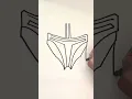DRAWING FOR KIDS - How to draw The Mandalorian Helmet