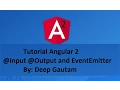 Angular 2 Tutorial input output event emitter