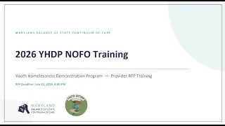 2026 Y P Training - Maryland Balance of State CoC