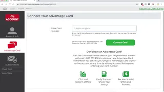 Giant Eagle Advantage Card