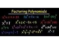 Factoring Polynomials - By GCF AC Method Grouping Substitution Sum Difference of Cubes