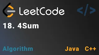18 4Sum - Leetcode Java C Medium Algorithm DSA